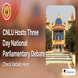 CNLU Hosts Three Day National Parliamentary Debate; Check Details Here